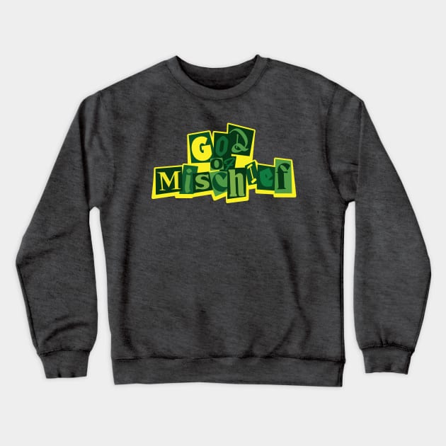 God of Mischief Crewneck Sweatshirt by Pufahl